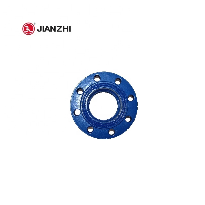 JIANZHI ductile iron fittings grooved flange adapter cast iron flange 1/4