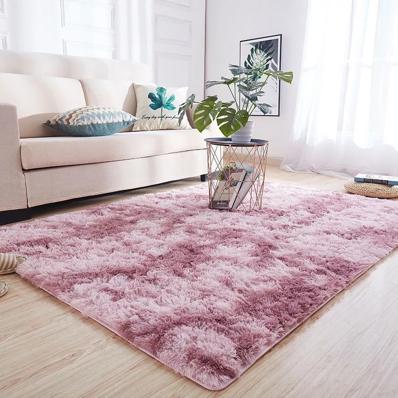 long hair fluffy shaggy rug for bedroom and bedside carpet factory