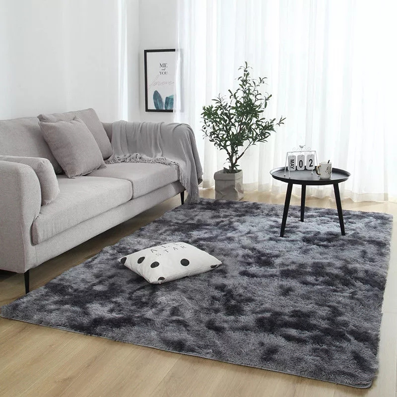 long hair fluffy shaggy rug for bedroom and bedside carpet factory