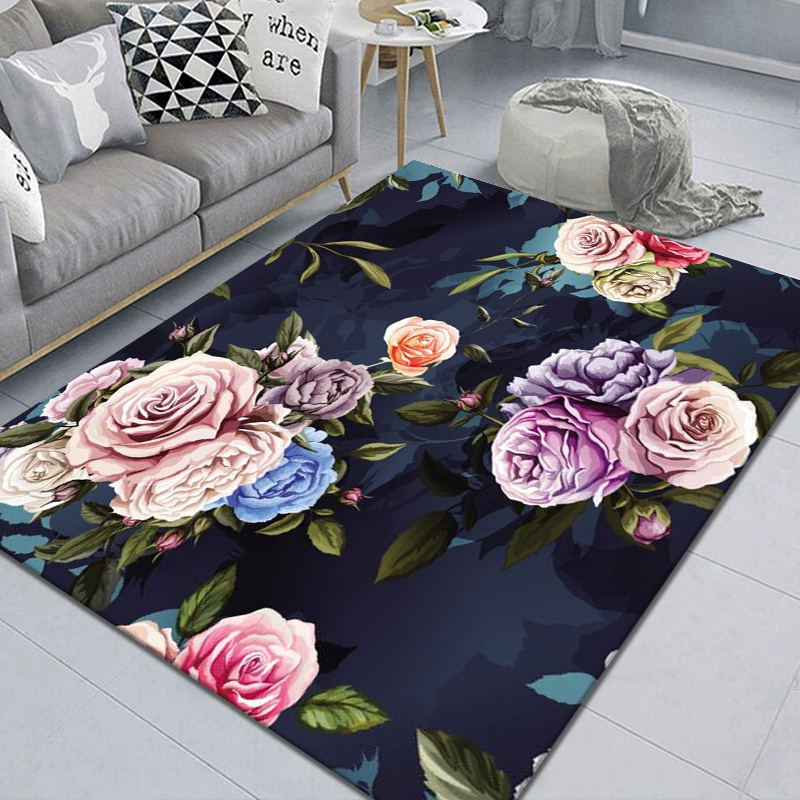 Modern design printed polyester carpet rugs 3d design home center living room carpets for sale