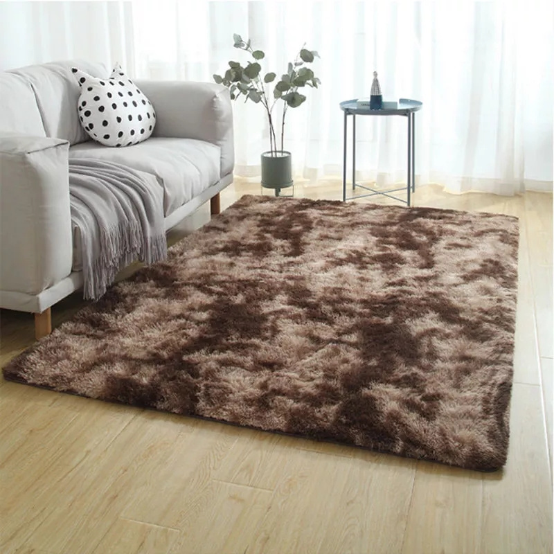 long hair fluffy shaggy rug for bedroom and bedside carpet factory