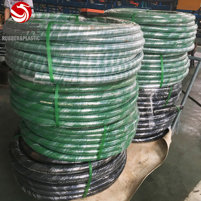 1,2,3,4 inch  Flexible strong nitric acid alkali neoprene UHMWPE Chemical Rubber Hose for all strong corrosive liquids