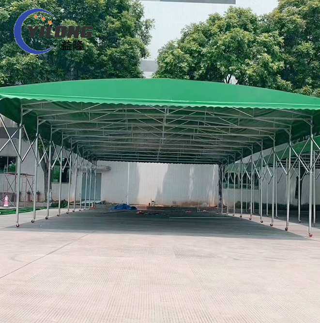 durable  extendable steel pipe frame mobile tent and car parking shades