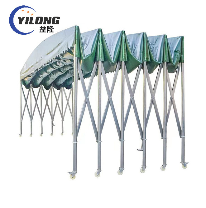 durable  extendable steel pipe frame mobile tent and car parking shades