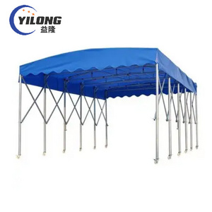 waterproof  folding steel pipe frame large portable awings car tent parking garage