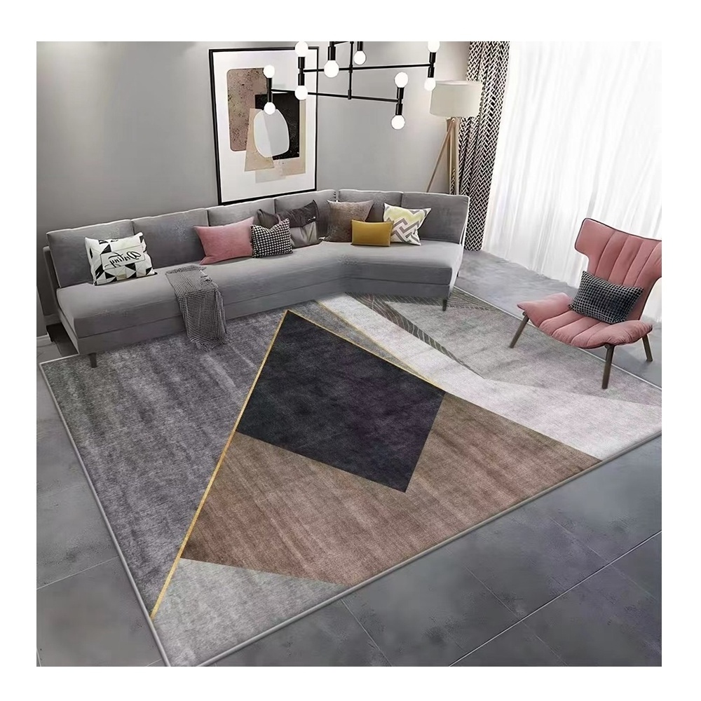 Silky And Shiny Touch 3D Living Room Carpet Koberec Machine Washed Portable Indoor Mat Teppich Ruggable Digital Printed Area Rug