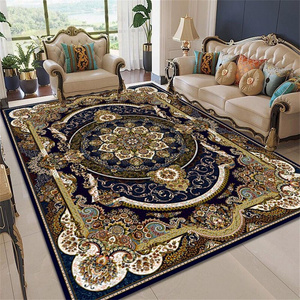 Factory Direct Sales Retro Chinese Style Carpets Large-sized Living Room Anti Slip Foot Mats Tailorable Nylon Printed Area Rugs