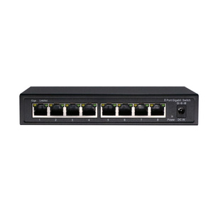 8 Ports 10/100/1000Mbps Desktop Unmanaged Network PoE Switch with UP-Link 2*1000M RJ45 port