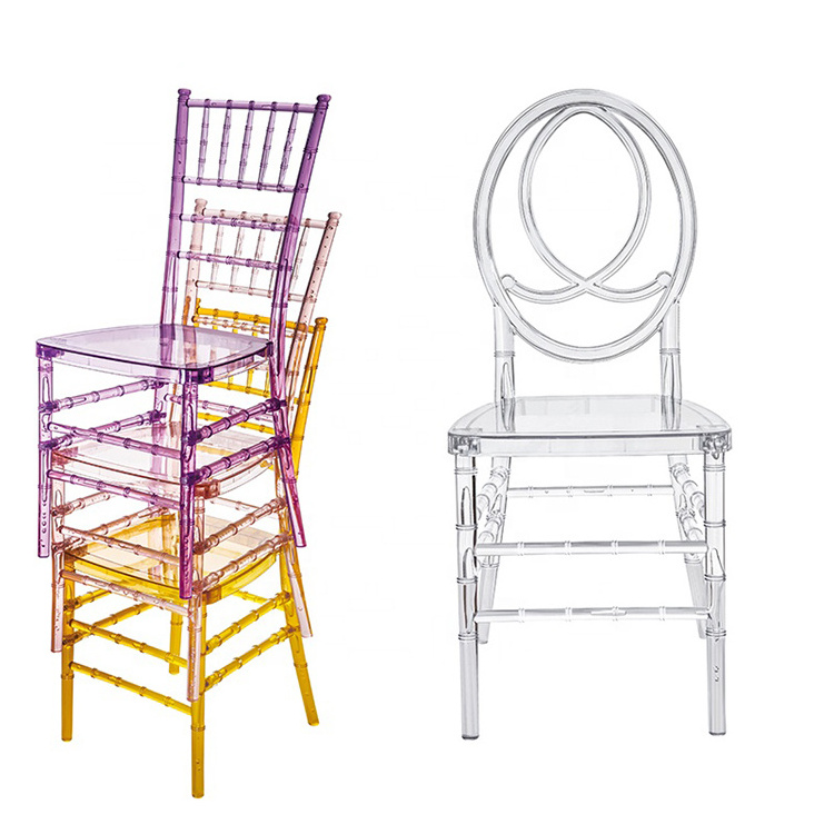 Cheap Golden Chiavari  Chair Plastic Resin Wedding Tiffany Chair For Mariage Event Dining Throne