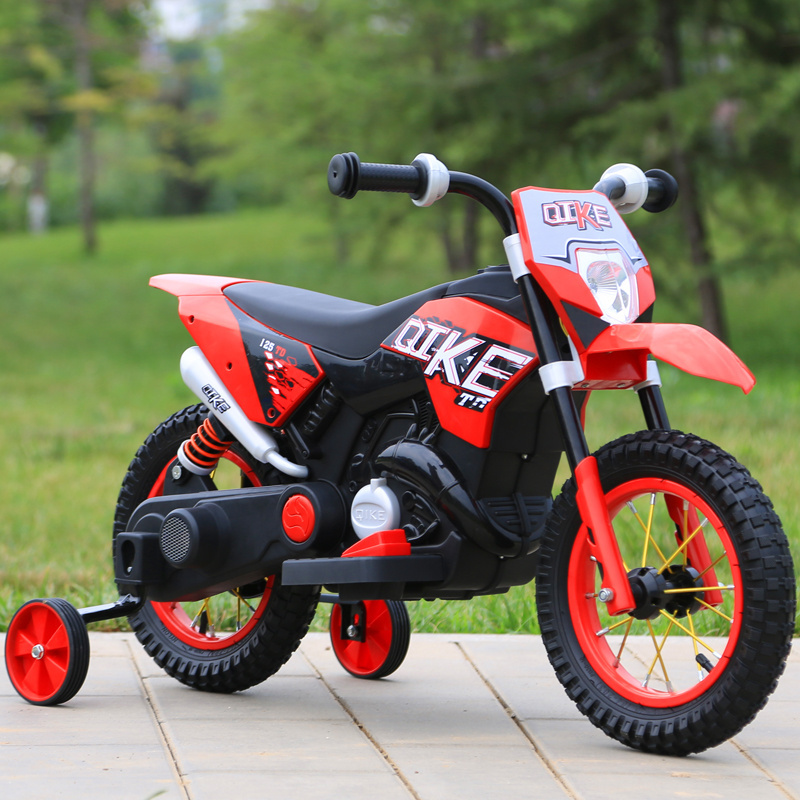 Mountain dirt bikes motorcycle battery kids toy car motorcycle car with training wheels