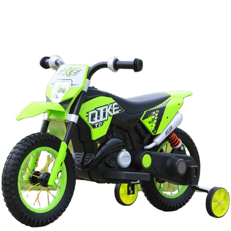 Mountain dirt bikes motorcycle battery kids toy car motorcycle car with training wheels