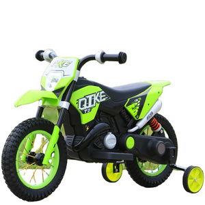 Mountain dirt bikes motorcycle battery kids toy car motorcycle car with training wheels