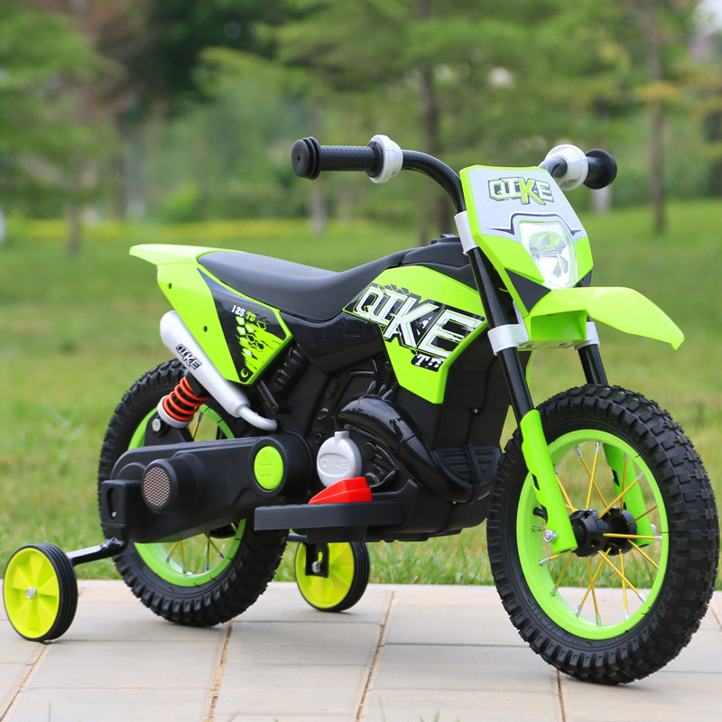 Mountain dirt bikes motorcycle battery kids toy car motorcycle car with training wheels