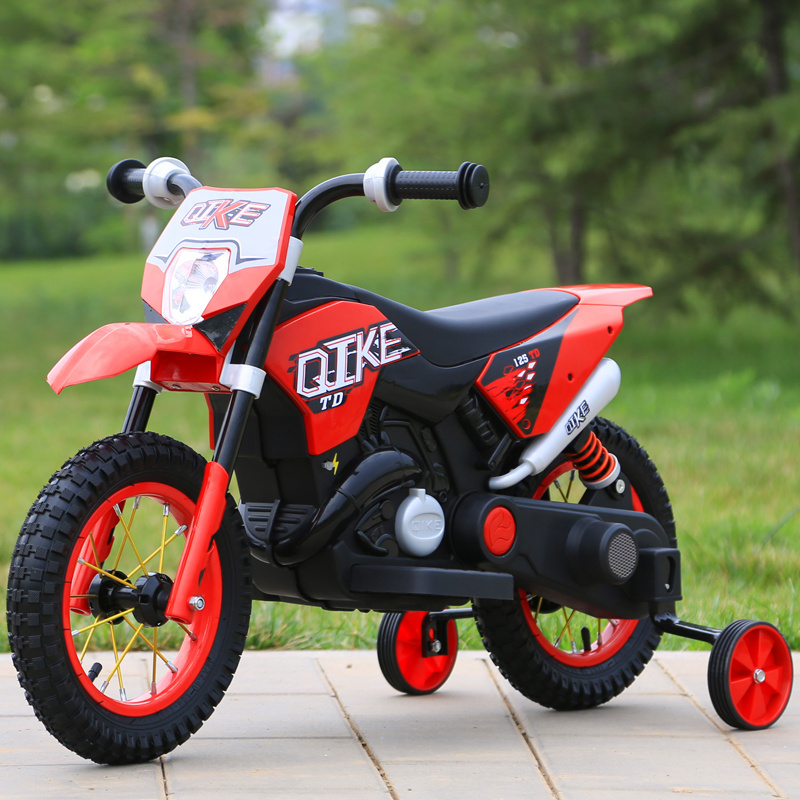 Mountain dirt bikes motorcycle battery kids toy car motorcycle car with training wheels