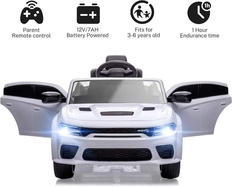 Licensed DODGE children electric cars kids toy ride on car 12V Charger Battery baby Powered Remote Control Electric Car for Kids