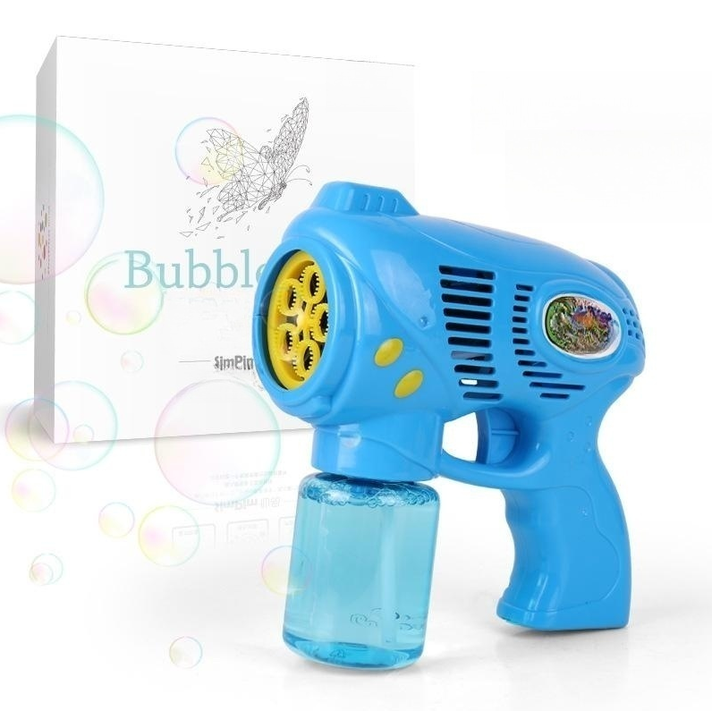 2023 Bubble Machine Kids Toys Electric Bubble Guns Sound Light And Batteries