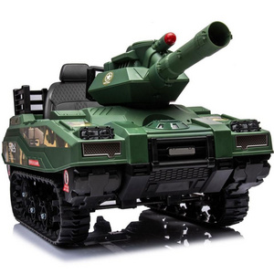 High Quality Latest Kids Remote Control Ride on Army Tank Car Real Track Ride-On Car for Kids Electric Children's Toy Vehicle