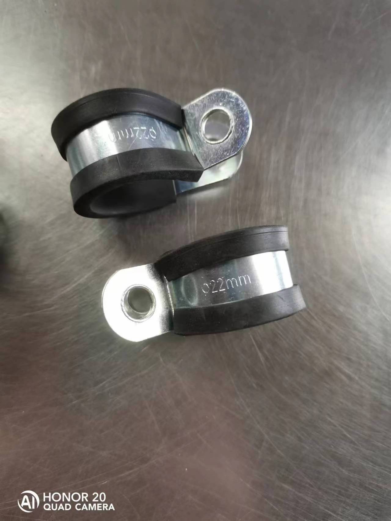 Stainless Steel Epdm Rubber Lined P Clips Pvc Clamps Inch 3/4 R Type Hose Clamp With Rubber Insulated Cable Clamps