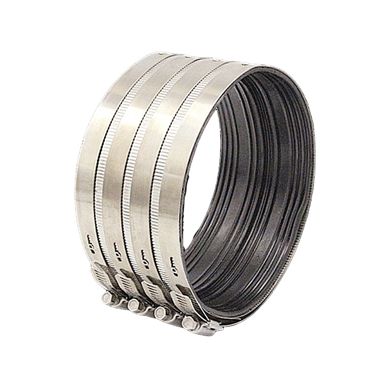 Hot sell custom high pressure rubber stainless steel 4 inch coupling hose clamp