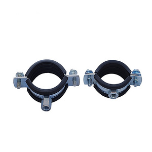 Pipe Clamp Factory Direct Double Pipe Bolted Plastic Clip Pipe Clamp Rubber For Fastener Kit