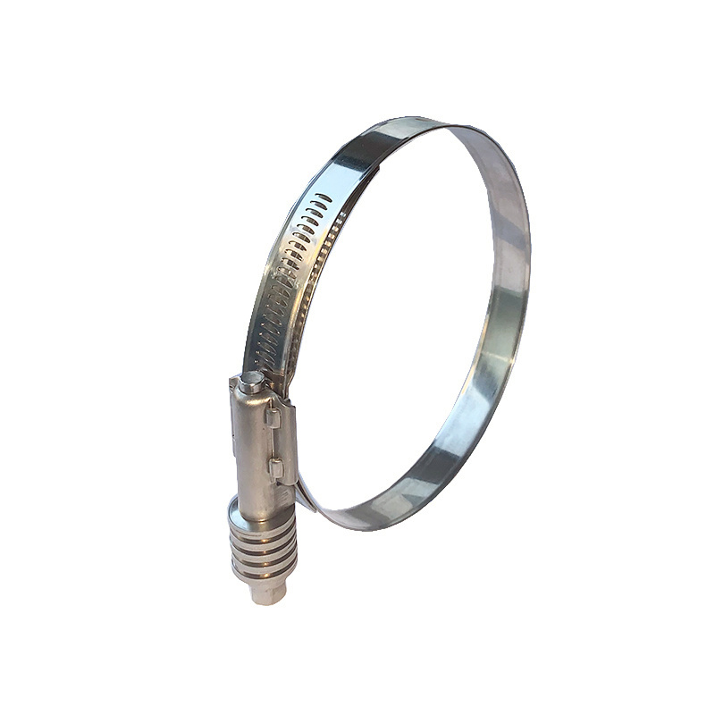 High torque constant tension heavy duty American hose clamp with washer