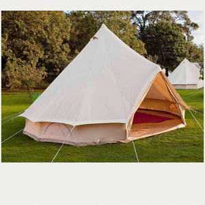 Glamping Tent Wall Yurt Family Tent Camping Outdoor Cotton Canvas Bell Tent