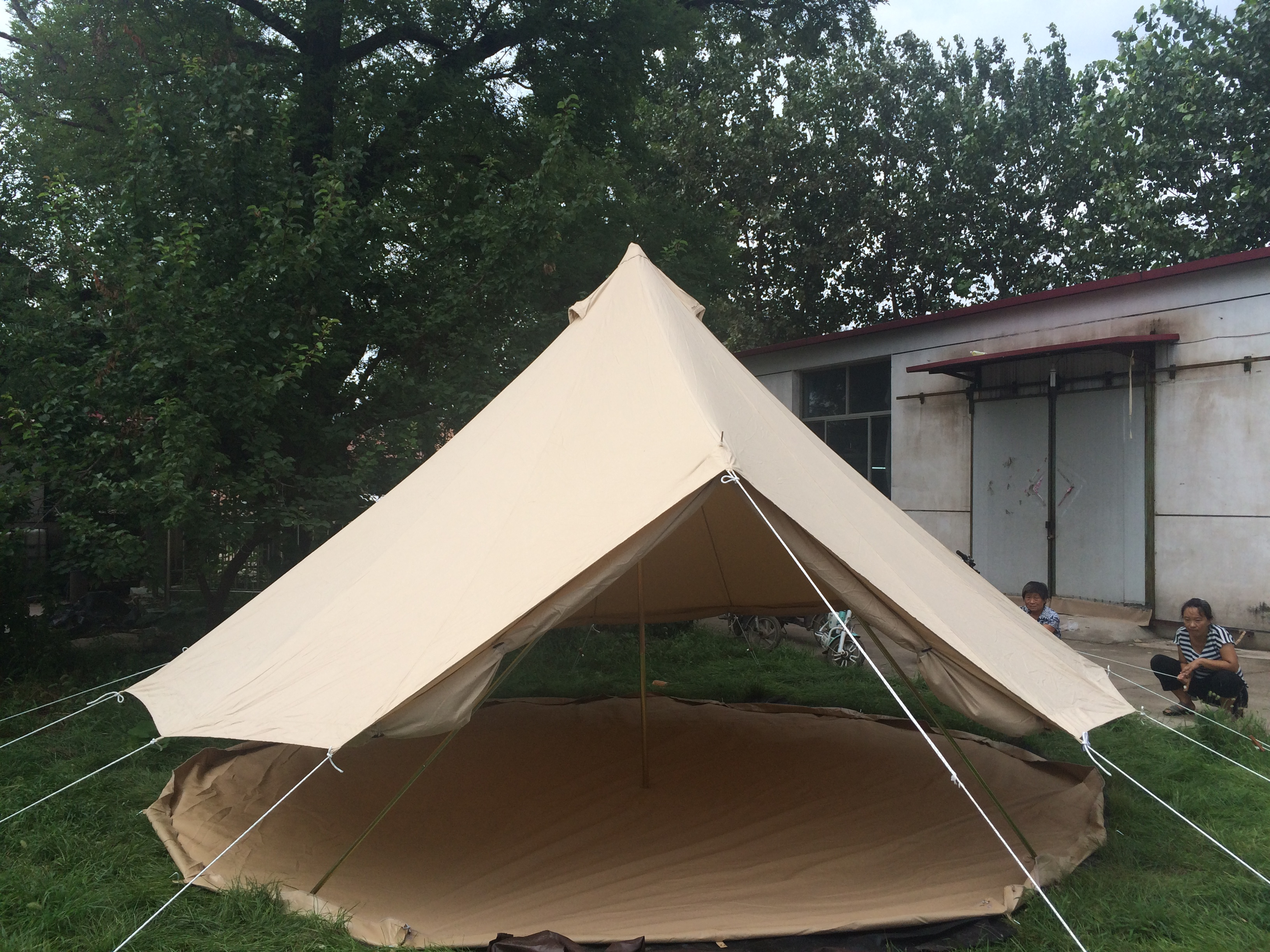 Glamping Tent Wall Yurt Family Tent Camping Outdoor Cotton Canvas Bell Tent