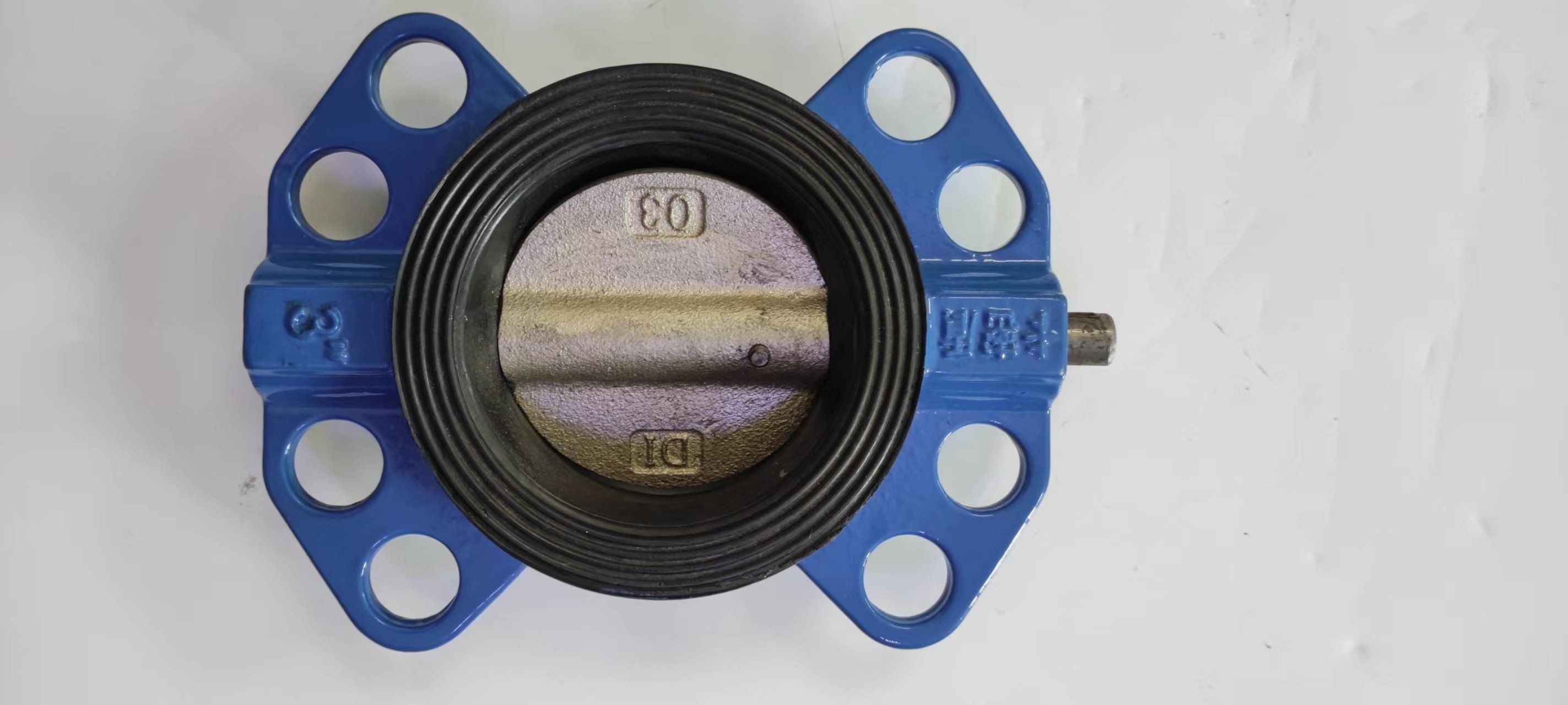 Professional Supply Aluminum Alloy Sanitary Worm Gear Wafer Ball Butterfly Valve