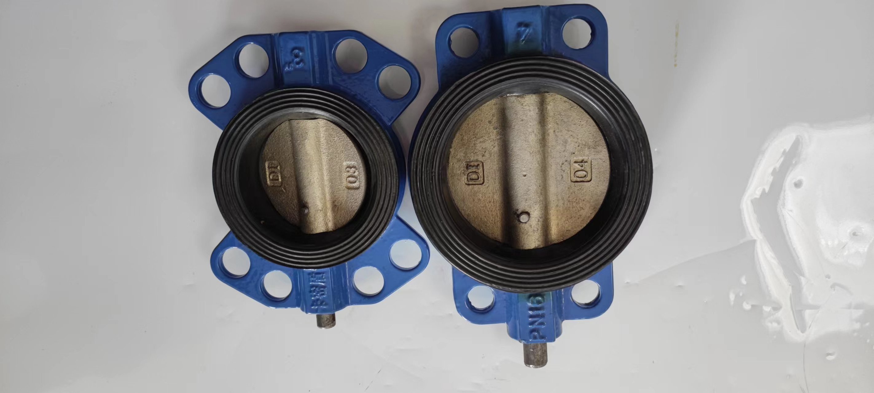 Professional Supply Aluminum Alloy Sanitary Worm Gear Wafer Ball Butterfly Valve