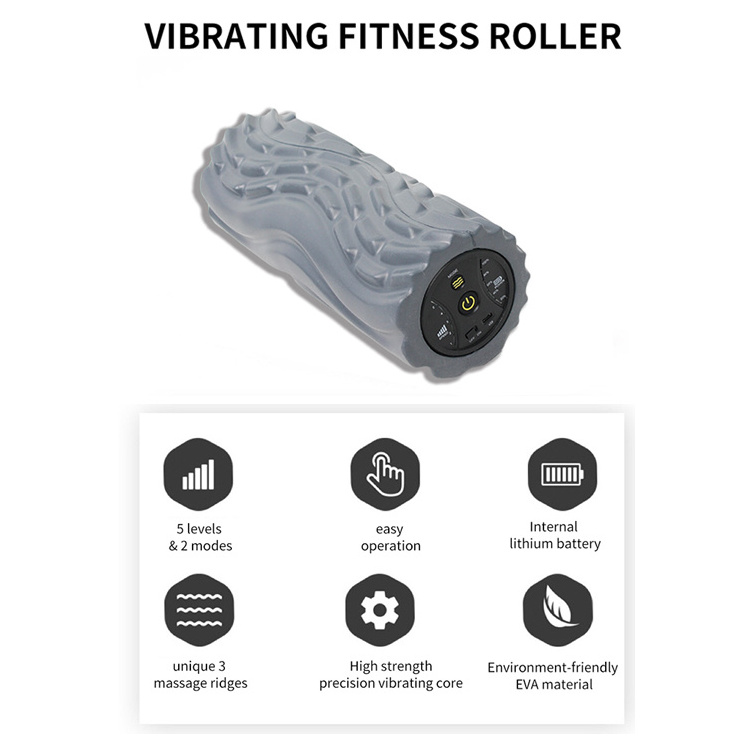 body building eco-friendly EVA electric vibrating foam roller