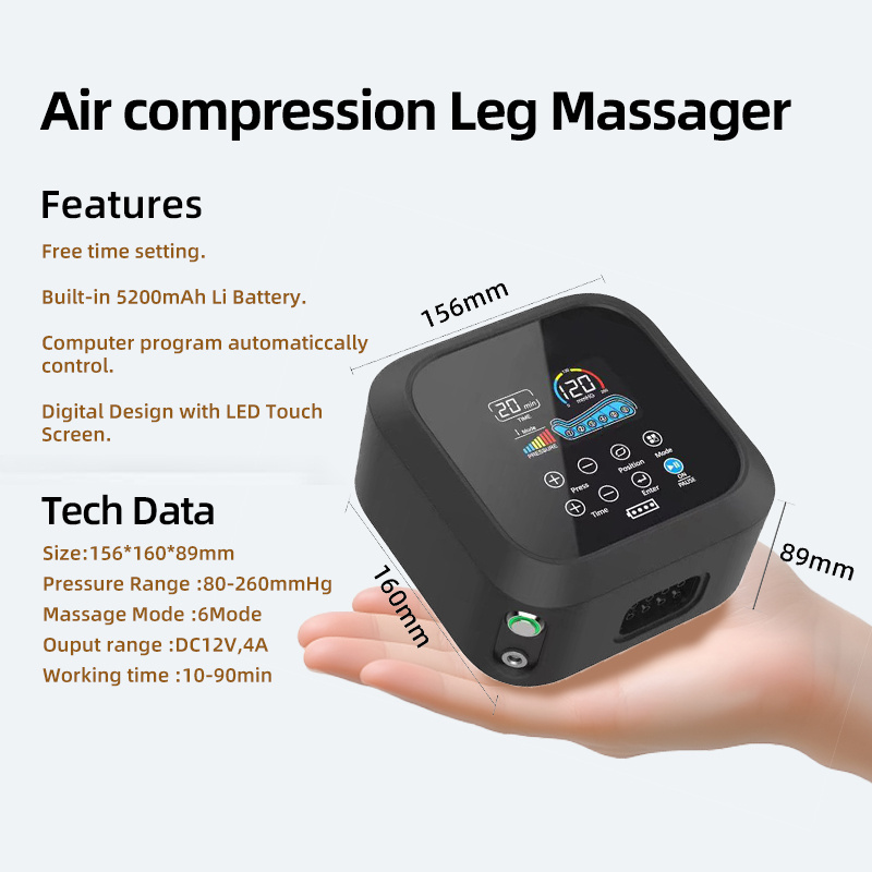 Leg Massage Air Compression Sport Recovery  For Circulation and Relaxation Boots 6 chmabers Air Compression Leg Recovery System