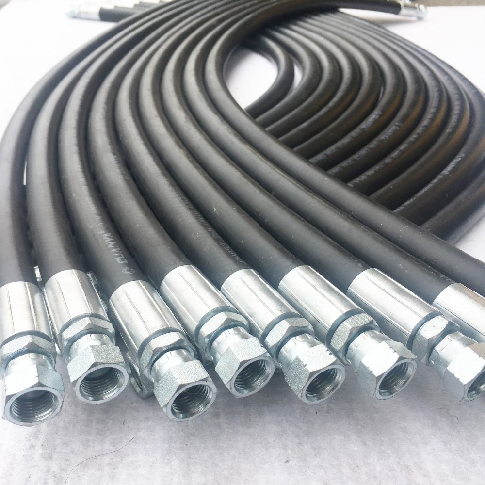 Top selling 1/4 3/8 1/2 2 inch wire braided hose high pressure hydraulic air hose pipe