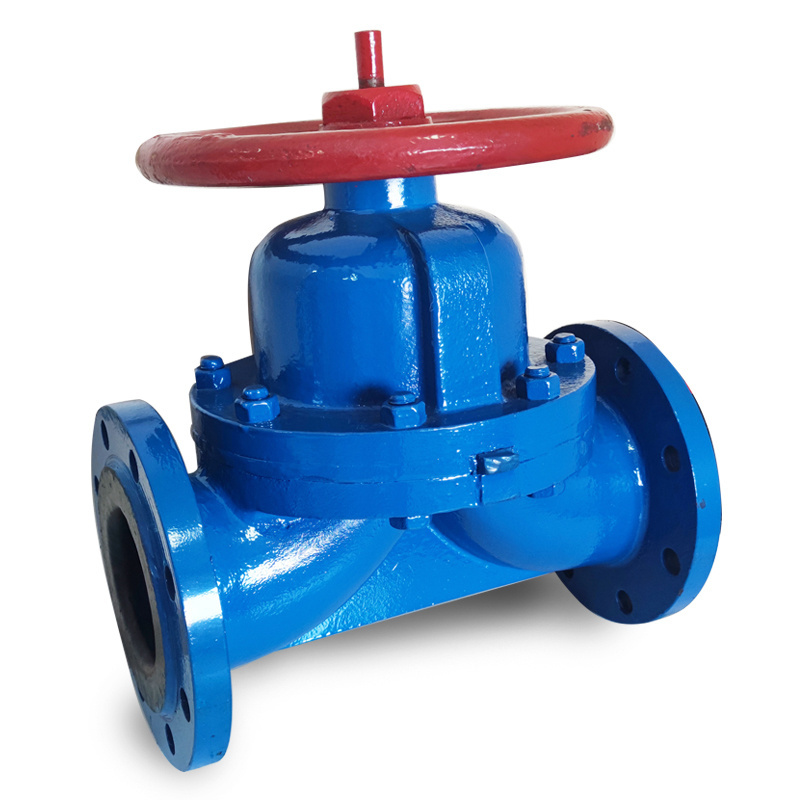 Manual  Diaphragm Valve Cast Iron Ebonite Lined EPDM Diaphragm Valve