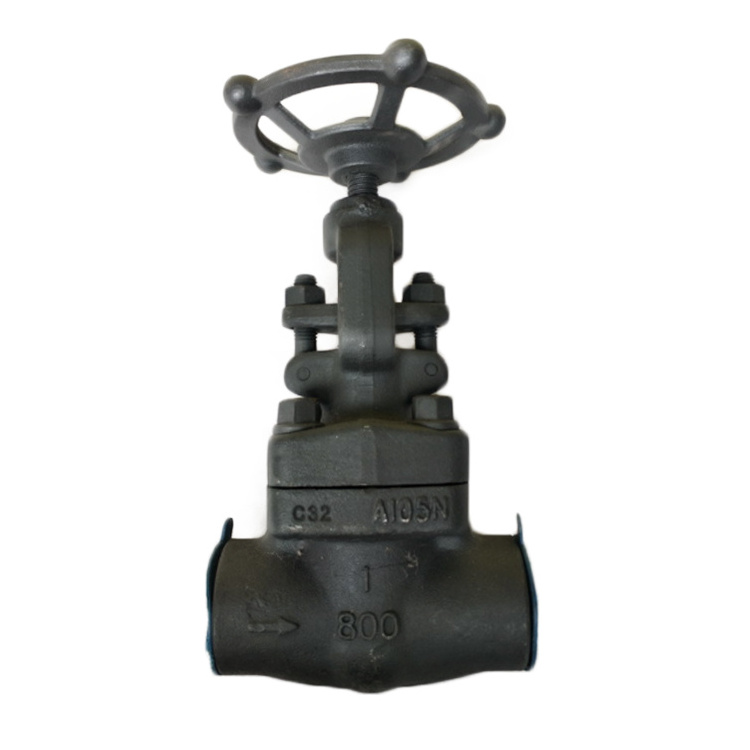 API 602 800lb 1500lb 2500lb Outside Screw Yoke Forged Steel Gate Valve With Wheel Handle