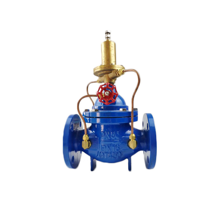 China TIANJIN Manual General 500x Water  Ductile Iron 400X 500X PN 10 16 Standard Control Pressure Relief Flow Control Valve