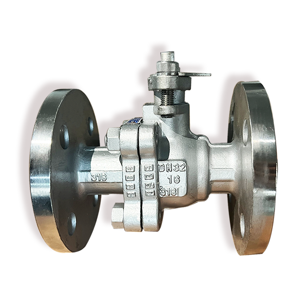 Flange Ball Valve Q41F-25C 2.5Mpa PTFE Seal Heavy Duty Stainless Steel Metal Ball Valve