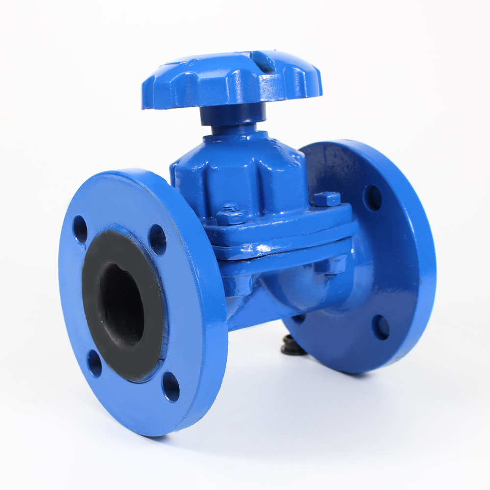 Manual  Diaphragm Valve Cast Iron Ebonite Lined EPDM Diaphragm Valve