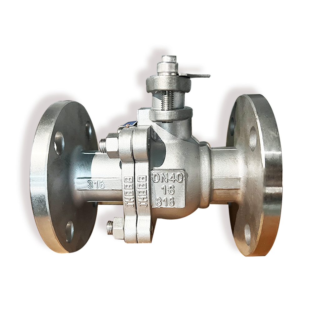 Flange Ball Valve Q41F-25C 2.5Mpa PTFE Seal Heavy Duty Stainless Steel Metal Ball Valve