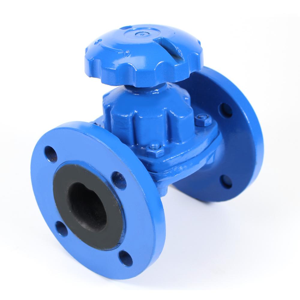 Manual  Diaphragm Valve Cast Iron Ebonite Lined EPDM Diaphragm Valve