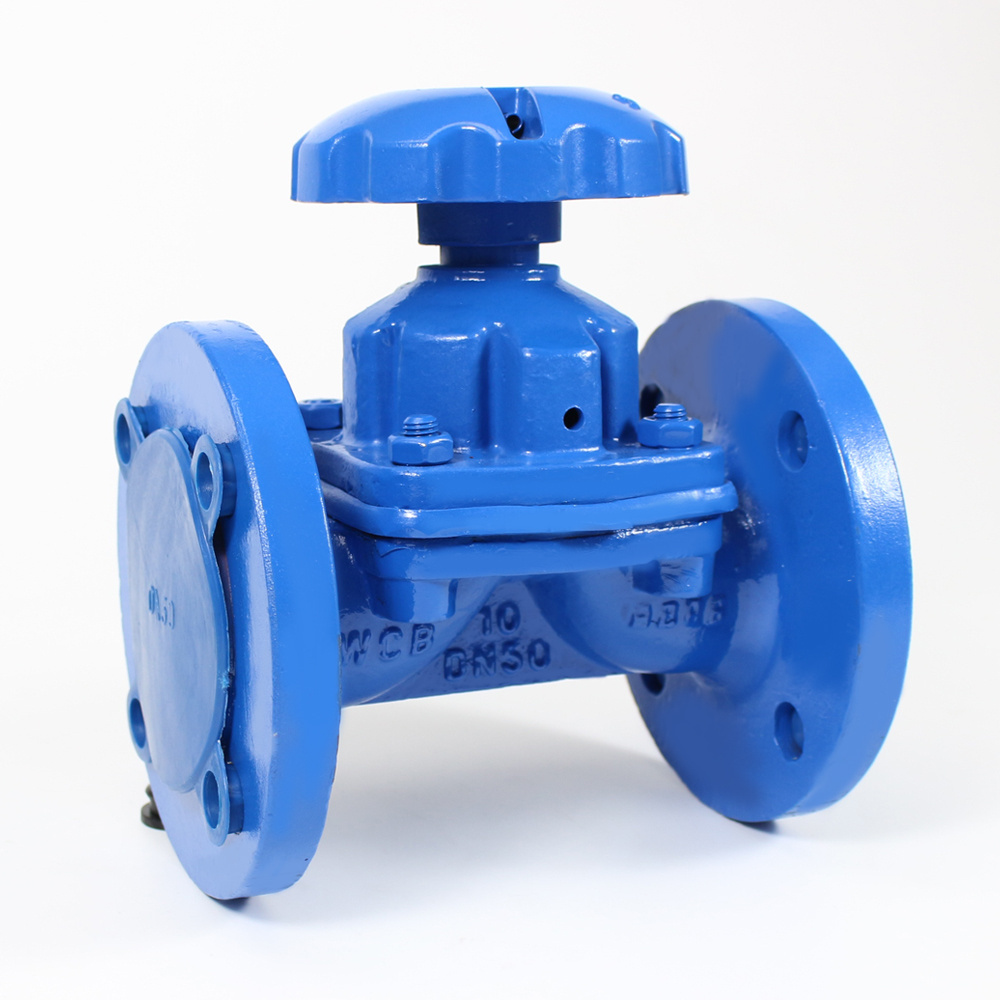 Manual  Diaphragm Valve Cast Iron Ebonite Lined EPDM Diaphragm Valve