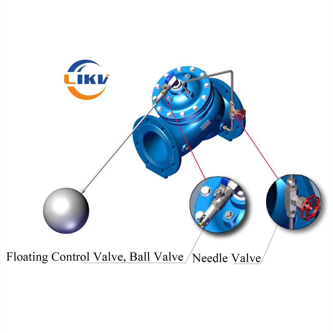 Auto Fill Remote Control Water Shut Off Liquid Level Water Float Control Valve For Cooling Tower