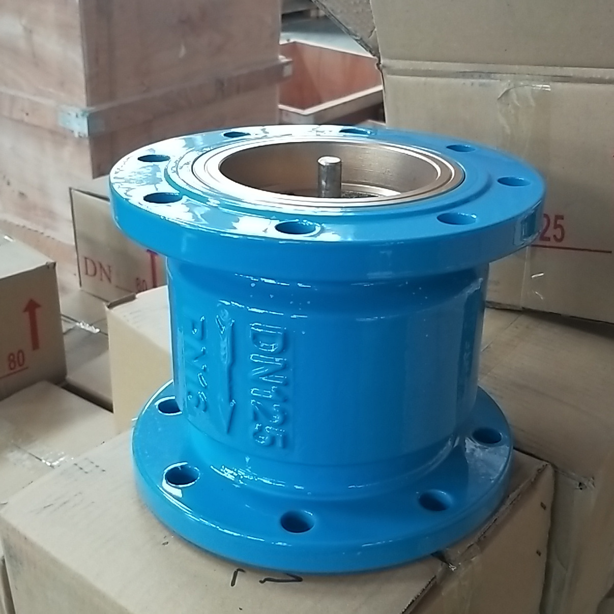 Ductile Iron Flanged Vertical Lift Spring Non Return Silent Check Valve Oem Pn10/16