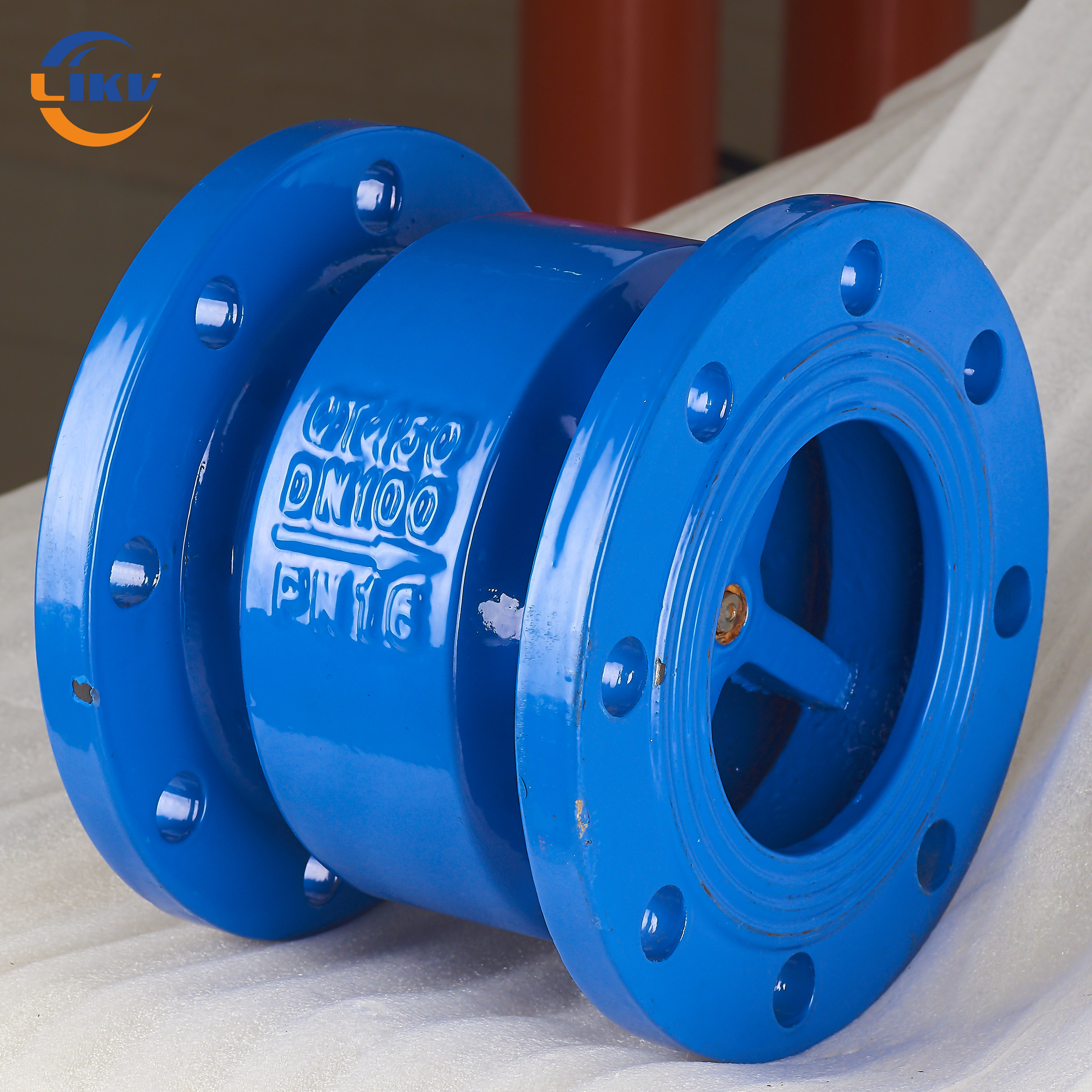 Ductile Iron Flanged Vertical Lift Spring Non Return Silent Check Valve Oem Pn10/16