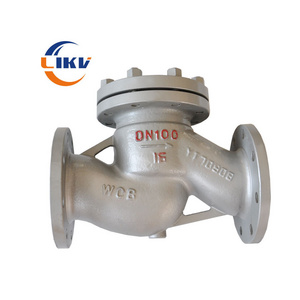 Cast Steel WCB Flange Low Pressure ASTM A216 Lift Plug Check Valve 6 Inch Non Return