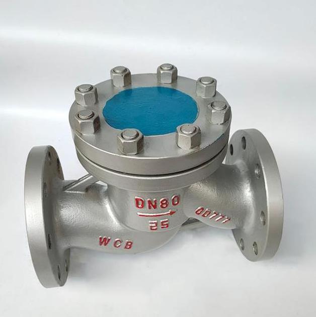 Cast Steel WCB Flange Low Pressure ASTM A216 Lift Plug Check Valve 6 Inch Non Return