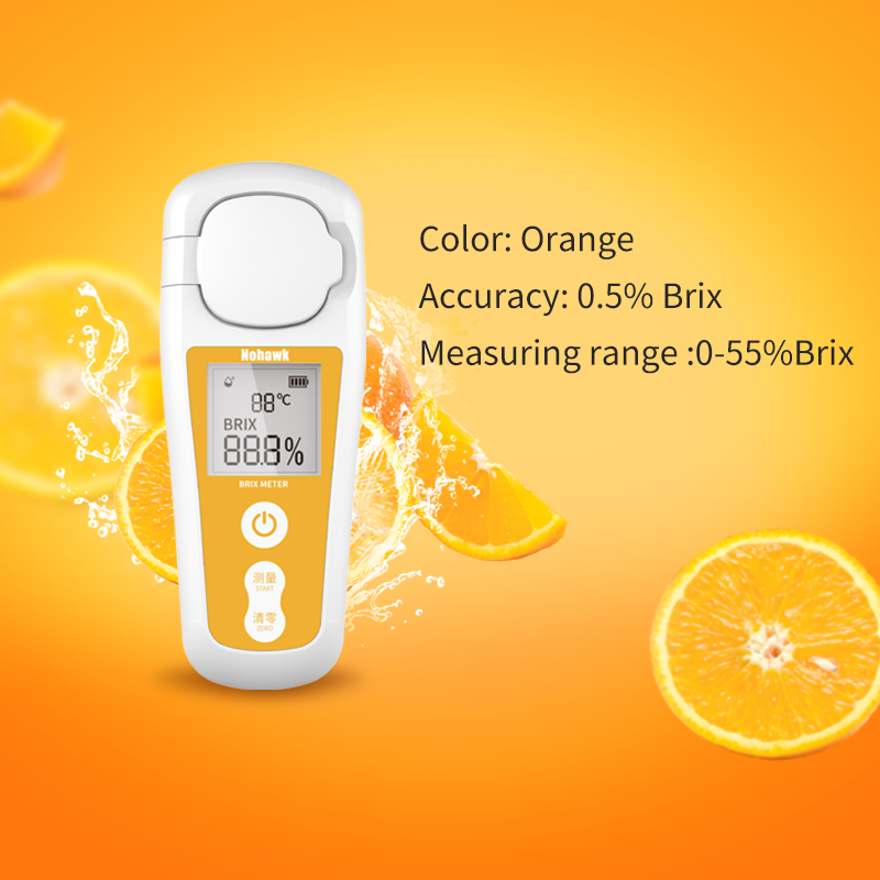 0-55% high accuracy brix digital honey wine fruit sugar detector instrument inline refractometer