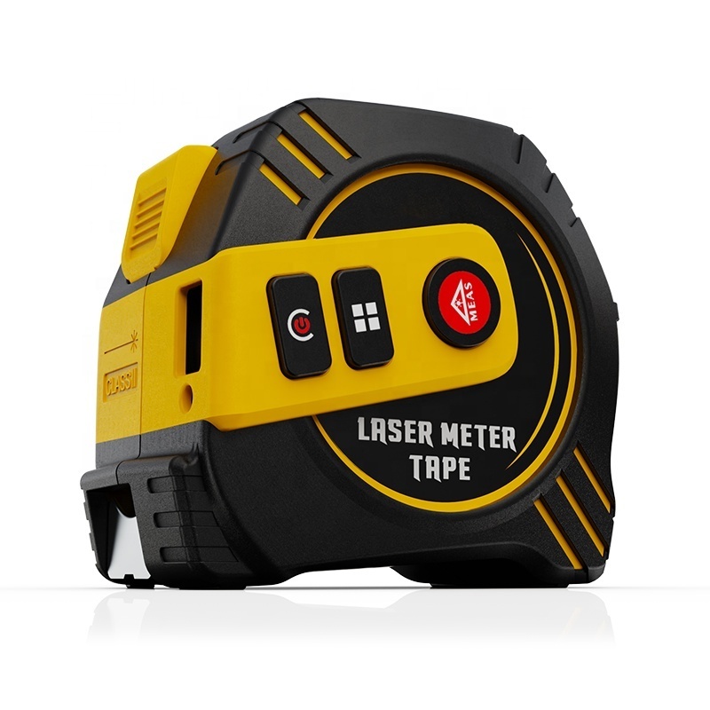 Digital Laser Tape Measure 130ft/40m Laser Distance Meter Display On Backlit LCD Screen with 16ft/5m AutoLock Measuring Tape