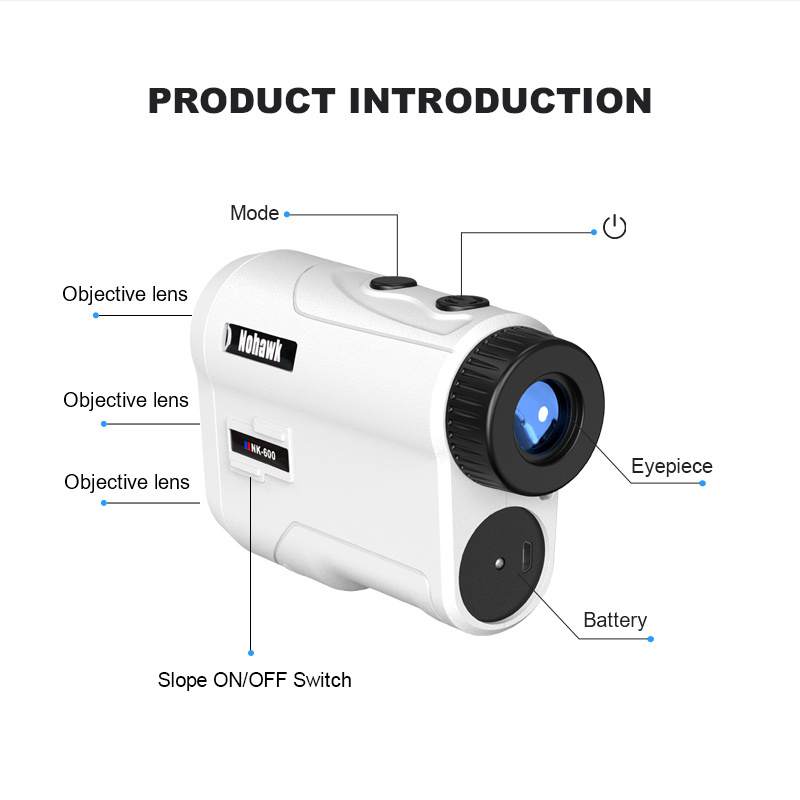 NKG 600m laser distance measuring sensor golf rangefinder distance measuring instrument laser range finder