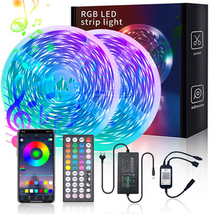 5050 RGB Music Sync APP TV Backlight Kit Flexible Waterproof Decoration Lamp Bluetooth Smart Led Light Strip