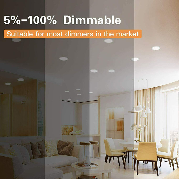 Office 16 Pack Ultra-Thin LED Recessed Lighting 6 Inch 5CCT dimmable downlight slim led recessed ceiling light